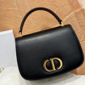 Replica Dior 30 Montaigne Avenue Top Handle Black - 1:1 designer replica handbag