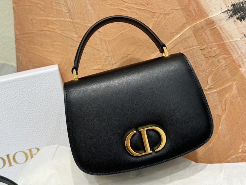 Replica Dior 30 Montaigne Avenue Top Handle Black - 1:1 designer replica handbag