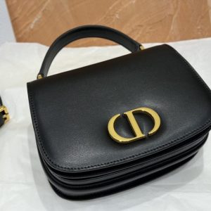 Replica Dior 30 Montaigne Avenue Top Handle Black - authentic-look luxury purse replica