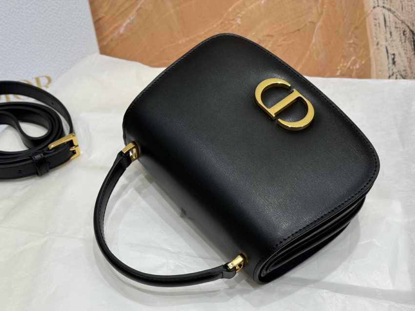 Replica Dior 30 Montaigne Avenue Top Handle Black - high-end fake designer purse