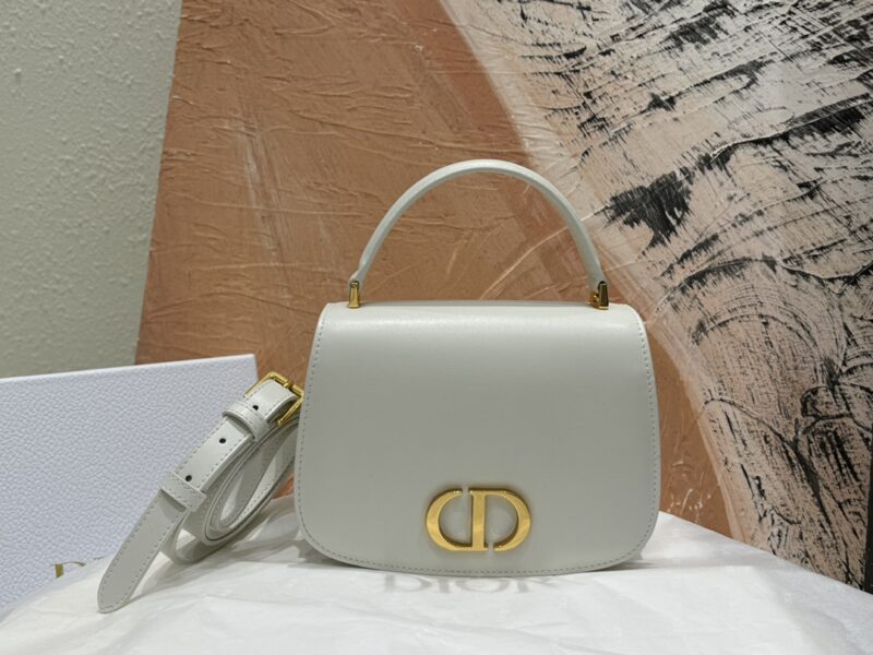 Replica Dior 30 Montaigne Avenue Top Handle White - premium 1:1 fake handbag model