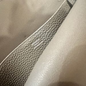 Replica Hermes Halzan Dark Grey - top-rated replica designer bag