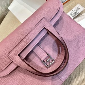 Replica Hermes Halzan Pink - elite superclone designer purse