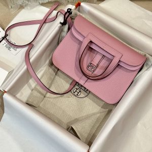 Replica Hermes Halzan Pink - top-rated replica designer bag