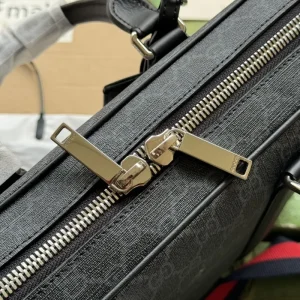 Replica GUCCI GG BLACK BRIEFCASE - high-quality designer bag clone