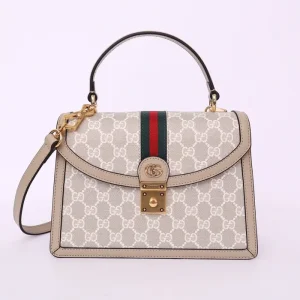 Replica GUCCI OPHIDIA SMALL TOP HANDLE BAG WITH WEB - ultra-realistic fake designer tote