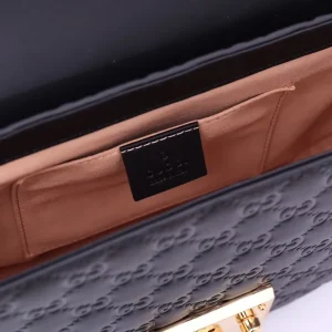 Replica GUCCI Supreme Monogram Web Medium Padlock Messenger Shoulder Bag - best-selling designer handbag dupe