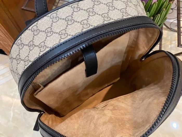 Replica GUCCI MEDIUM GG BACKPACK WITH TAG - near-authentic luxury replica handbag