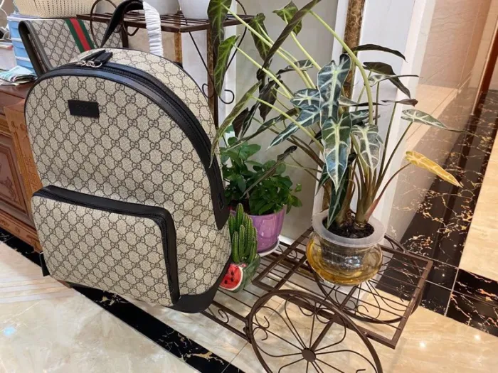 Replica GUCCI MEDIUM GG BACKPACK WITH TAG - high-end fake designer purse