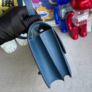 Replica Hermes Constance 18cm Deep Blue - premium-grade designer purse dupe