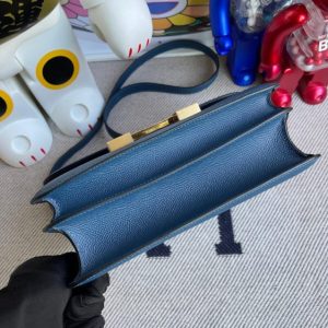 Replica Hermes Constance 18cm Deep Blue - best-selling designer handbag dupe