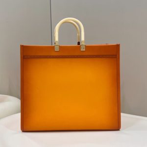 Replica Fendi Peekaboo Tote Orange - 1:1 designer replica handbag