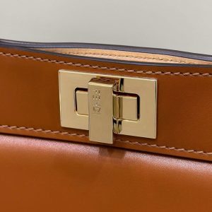 Replica Fendi Peekaboo Large Brown - premium 1:1 fake handbag model