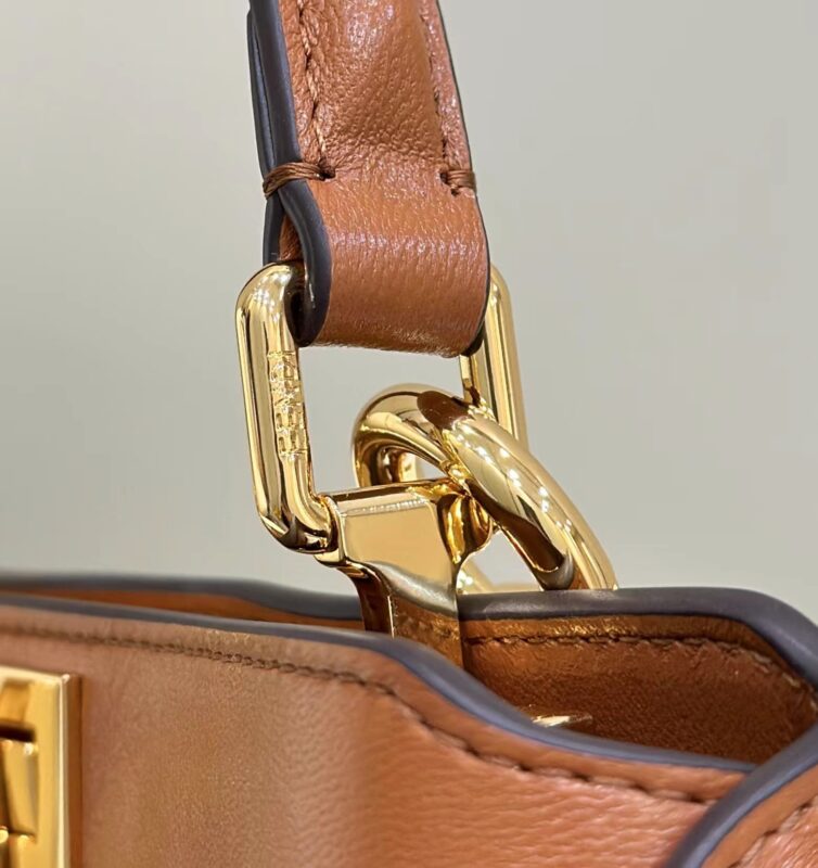 Replica Fendi Peekaboo Mini Brown - high-end fake designer purse