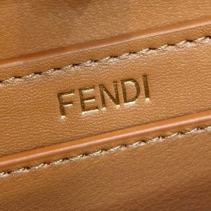 Replica Fendi Peekaboo Mini Brown - authentic-look luxury purse replica