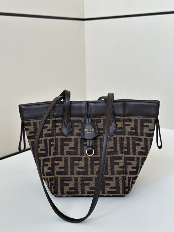 Replica Fendi Origami Small Brown Cotton - realistic designer-inspired fake bag