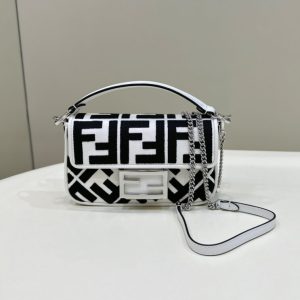 Replica Fendi Baguette Small White - top-rated replica designer bag
