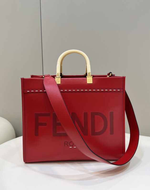Replica Fendi Peekaboo Tote Red - high-accuracy replica luxury purse