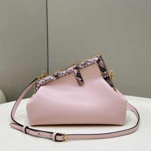 Replica Fendi First Pink Python - best quality luxury bag dupe