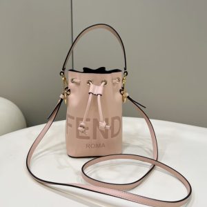 Replica Fendi Tresor Mini Bucket Pink - best quality luxury bag dupe