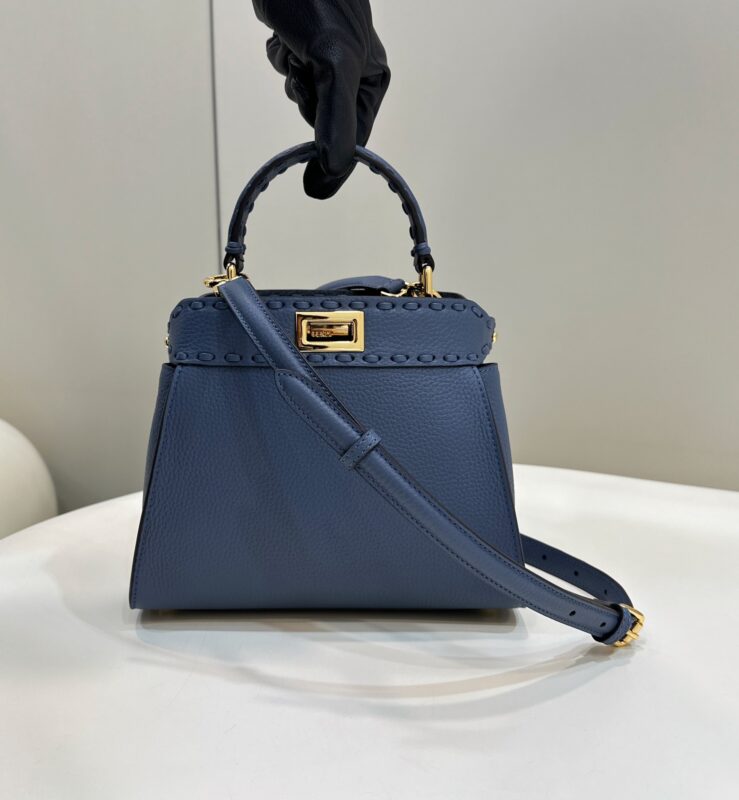 Replica Fendi Peekaboo Small Blue - best quality luxury bag dupe