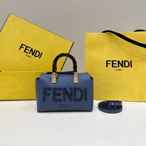 Replica Fendi By The Way Boston Blue - near-authentic luxury replica handbag