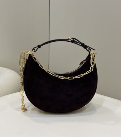 Replica Fendi Fendigraphy Large Black Velvet - high-quality designer bag clone