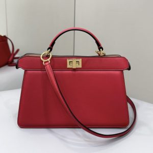 Replica Fendi Peekaboo Large Red - near-authentic luxury replica handbag