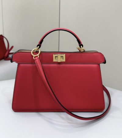 Replica Fendi Peekaboo Large Red - near-authentic luxury replica handbag