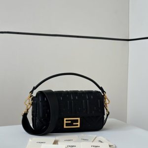 Replica Fendi Baguette Black - high-accuracy replica luxury purse