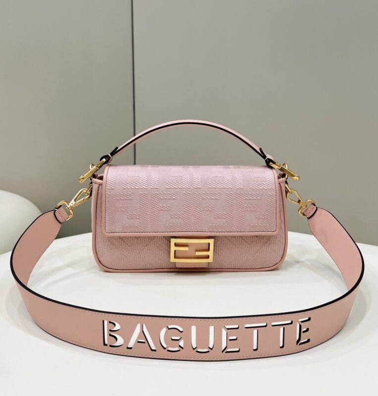 Replica Fendi Baguette FF Pink - premium-grade designer purse dupe