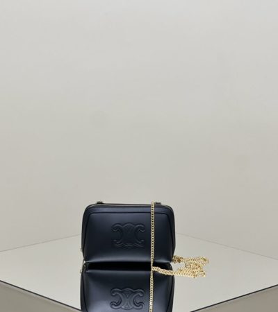 Replica Celine Triomphe Clutch Black - top-rated replica designer bag