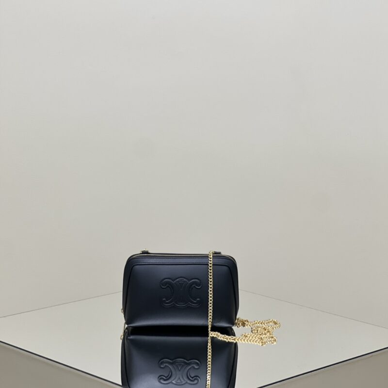 Replica Celine Triomphe Clutch Black - top-rated replica designer bag