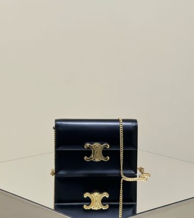 Replica Celine Clutch Soir Black - premium-grade designer purse dupe