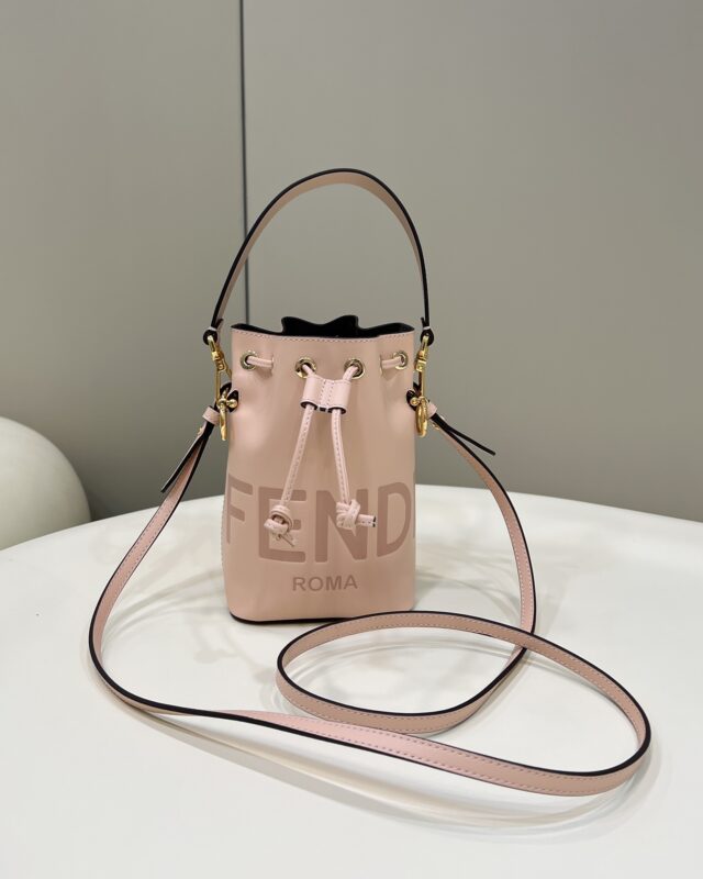 Replica Fendi Tresor Mini Bucket Pink - best quality luxury bag dupe