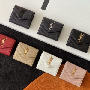 Replica Yves Saint Laurent Tri-Fold Wallet - authentic-look luxury purse replica