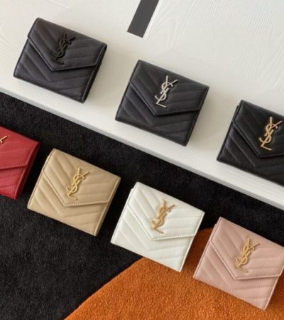 Replica Yves Saint Laurent Tri-Fold Wallet - authentic-look luxury purse replica
