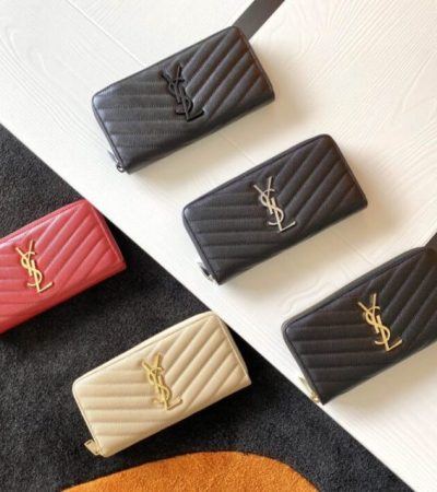Replica Yves Saint Laurent Long Zippered Wallet - premium 1:1 fake handbag model