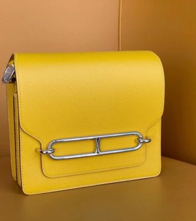Replica Hermes Sac Roulis Yellow - high-accuracy replica luxury purse