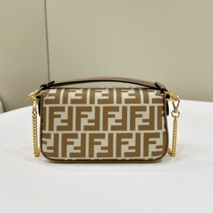Replica Fendi Baguette FF Brown - best quality luxury bag dupe
