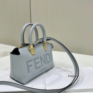 Replica Fendi By The Way Boston Sky Blue - near-authentic luxury replica handbag