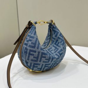 Replica Fendi Fendigraphy Small Denim Blue - 1:1 designer replica handbag