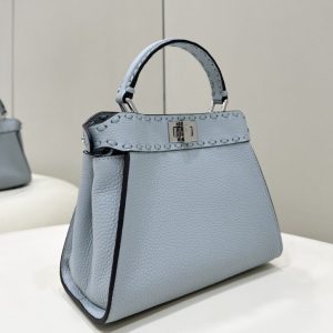 Replica Fendi Peekaboo Small Sky Blue - 1:1 designer replica handbag