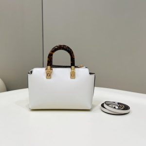 Replica Fendi By The Way Boston White - ultra-realistic fake designer tote