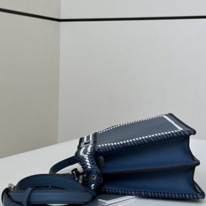 Replica Fendi Peekaboo Dark Blue - best quality luxury bag dupe