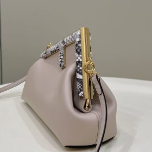 Replica Fendi First Beige Python - high-end fake designer purse