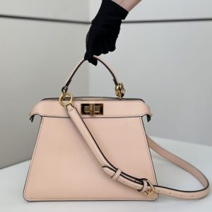 Replica Fendi Peekaboo Medium Pink - high-end fake designer purse