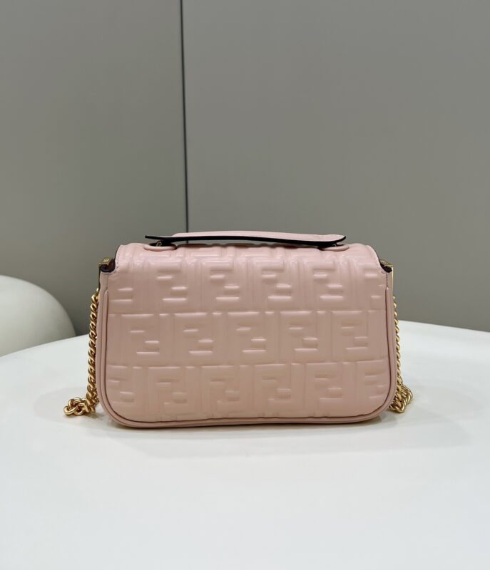 Replica Fendi Baguette Sliding Chain Pink - 1:1 designer replica handbag