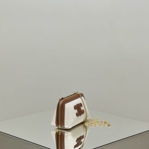 Replica Celine Triomphe Clutch White - best-selling designer handbag dupe