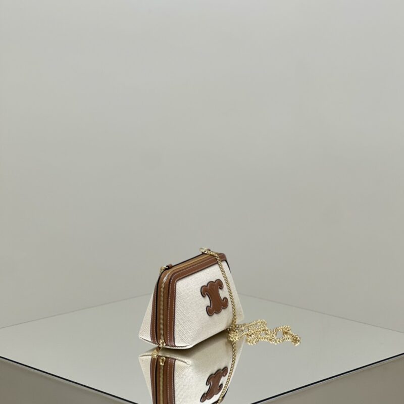 Replica Celine Triomphe Clutch White - best-selling designer handbag dupe